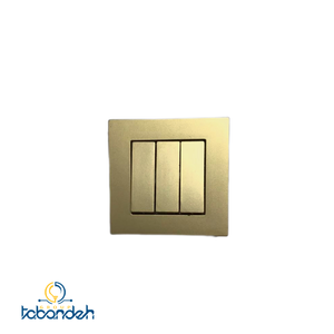 کلید سه پل BEKER مدل آسان بژ با قاب بژ